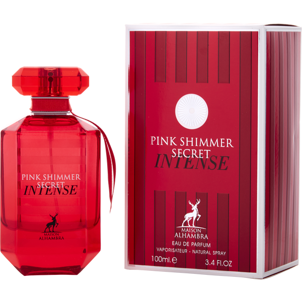 Maison Alhambra Pink Shimmer Secret Intense by Maison Alhambra, Eau De Parfum Spray 3.4 oz