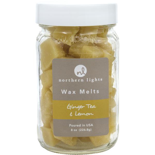 Ginger Tea & Lemon by Northern Lights, Simmering Fragrance Chips - Jar Containing 100 Melts 7 oz