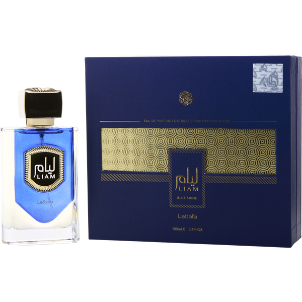 Lattafa Liam Blue Shine by Lattafa, Eau De Parfum Spray 3.4 oz