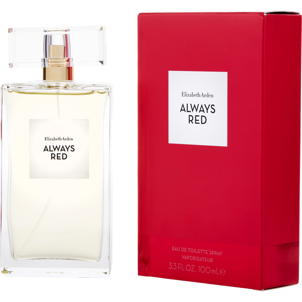 Always Red by Elizabeth Arden, Eau De Toilette Spray (New Packaging) 3.3 oz