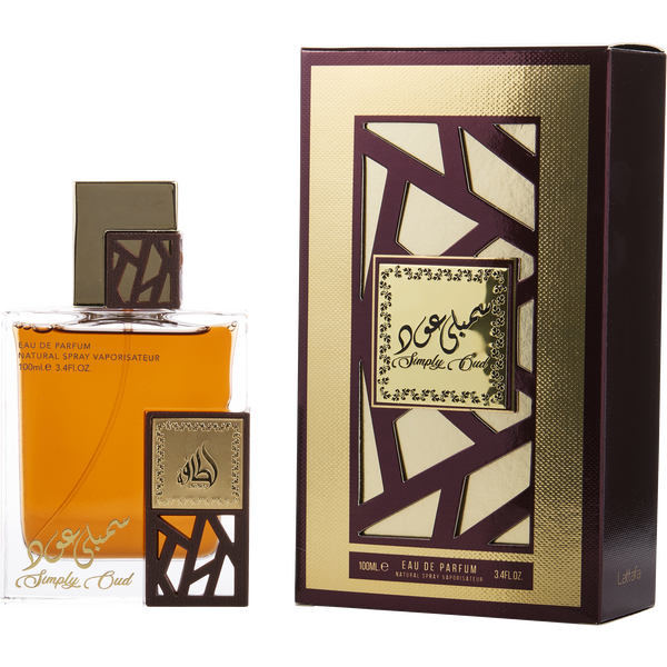 Lattafa Simply Oud by Lattafa, Eau De Parfum Spray 3.4 oz