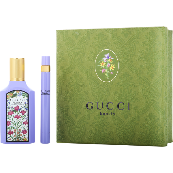 Gucci Flora Gorgeous Magnolia by Gucci, Eau De Parfum Spray 1.7 oz & Eau De Parfum Spray 0.33 oz Mini