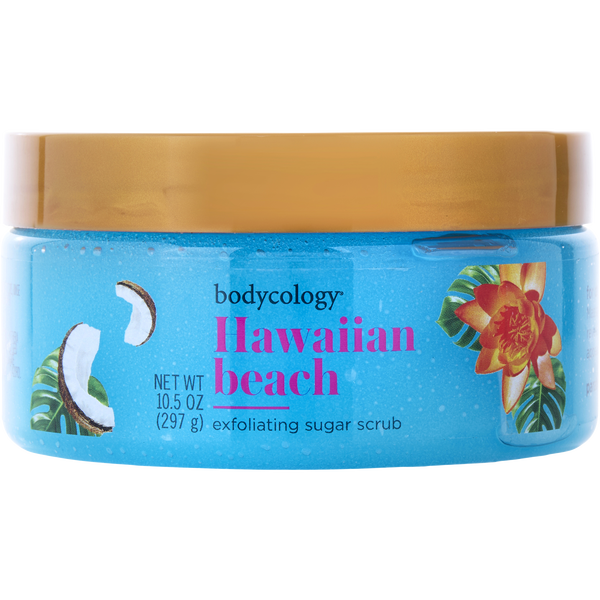 Bodycology Hawaiian Beach by Bodycology, Exfoliating Sugar Scrub 10.5 oz