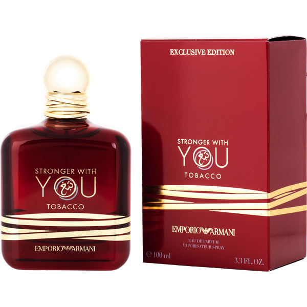 Emporio Armani Stronger With You Tobacco by Giorgio Armani, Eau De Parfum Spray 3.3 oz, image 1 of 2