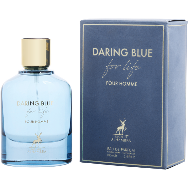 Maison Alhambra Daring Blue For Life by Maison Alhambra, Eau De Parfum Spray 3.4 oz