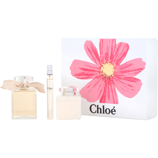 Chloe by Chloe, Eau De Parfum Spray 3.3 oz & Body Lotion 3.4 oz & Eau De Parfum Spray 0.33 oz