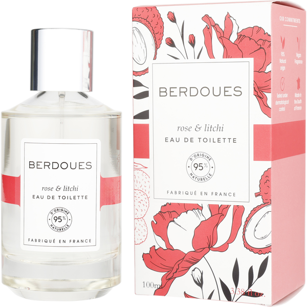 Berdoues Rose & Litchi by Berdoues, Eau De Toilette Spray 3.3 oz, image 1 of 3