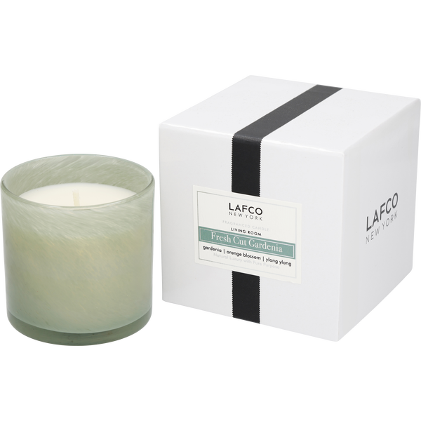 Lafco New York Fresh Cut Gardenia by Lafco New York, Fragranced Candle 6.5 oz