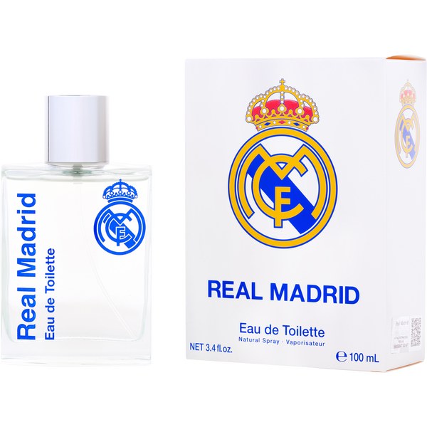Real Madrid Eau De Toilette Spray 3.4 oz (New Packaging)
