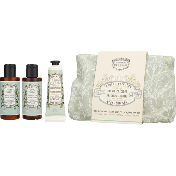 Panier Des Sens Precious Jasmine by Panier Des Sens, Week-End Shower Gel 2.5 oz & Body Milk 2.5 oz & Hand Cream 1 Iz, image 1 of 2