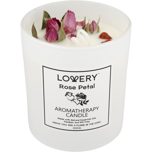Lovery Rose Aromatherapy Candle 9 oz