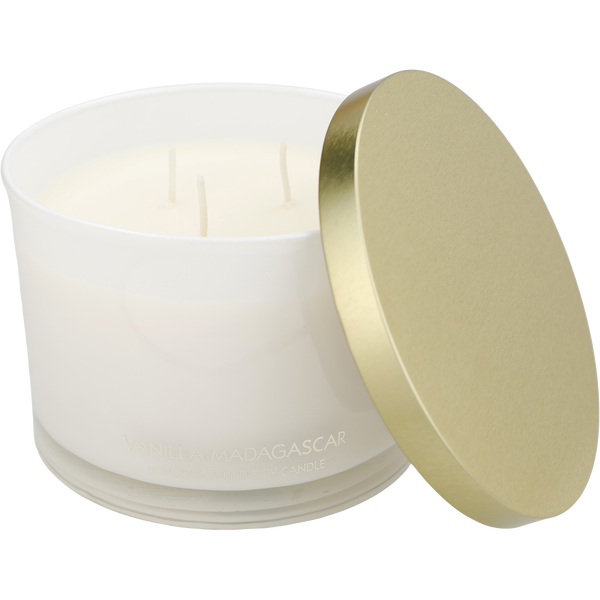 Lovery Vanilla Madagascar by Lovery, 3 Wick Scented Soy Candle 13 oz