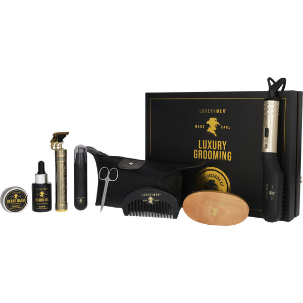 Lovery by Lovery, Beard Grooming Kit: Beard Balm & Beard Oil & 12 Grooming Tools & Gift Box