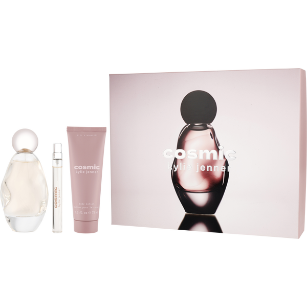 Kylie Jenner Cosmic by Kylie Jenner, Eau De Parfum Spray 3.4 oz & Body Lotion 2.5 oz & Eau De Parfum Spray 0.34 oz Mini, image 1 of 2
