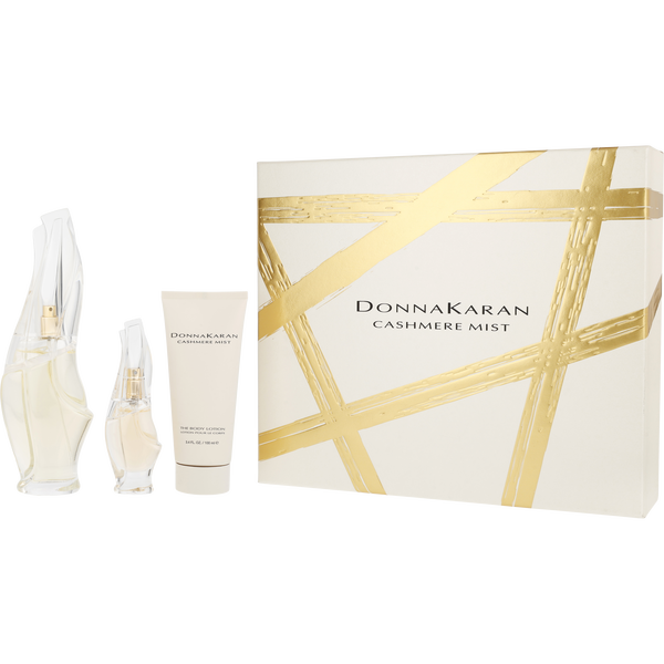Cashmere Mist by Donna Karan, Eau De Parfum Spray 3.4 oz & Body Lotion 3.4 oz & Eau De Parfum 0.5 oz Mini, image 1 of 2