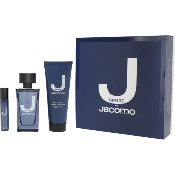 J De Jacomo Sport by Jacomo, Eau De Toilette Spray 3.4 oz & Shower Gel 3.4 oz & Eau De Toilette Spray 0.37 oz Mini, image 1 of 2