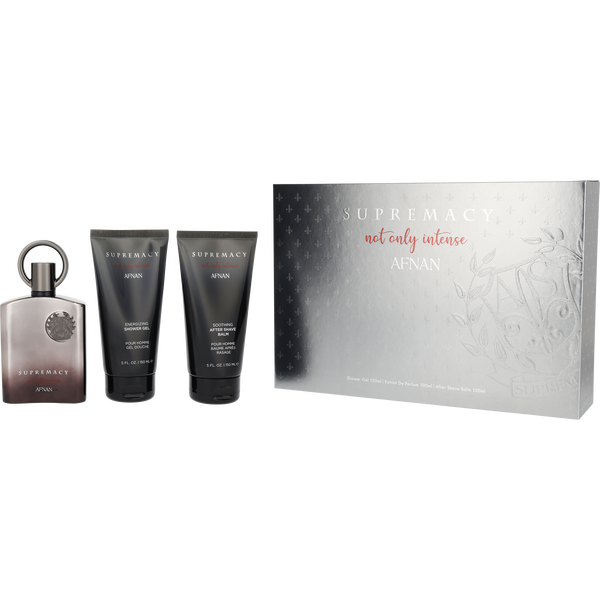 Afnan Supremacy Not Only Intense by Afnan Perfumes, Extrait De Parfum Spray 3.4 oz & Aftershave Balm 5 oz & Shower Gel 5 oz, image 1 of 2