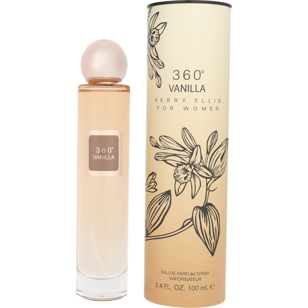 Perry Ellis 360 Vanilla by Perry Ellis, Eau De Parfum Spray 3.4 oz, image 1 of 2