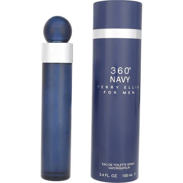Perry Ellis 360 Navy by Perry Ellis, Eau De Toilette Spray 3.4 oz, image 1 of 2