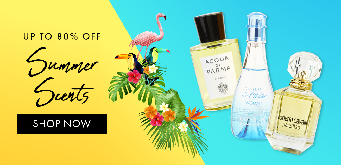 Up to 80% off Summer Scents, shop now