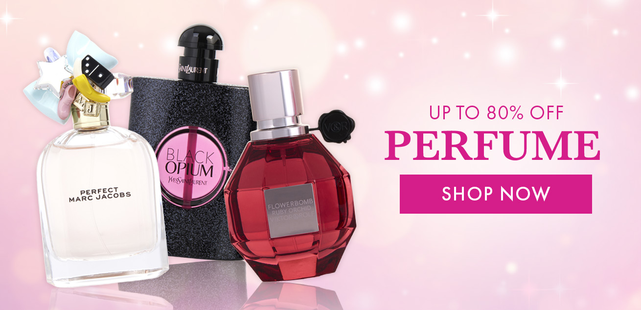 up to 80% off perfume, shop now