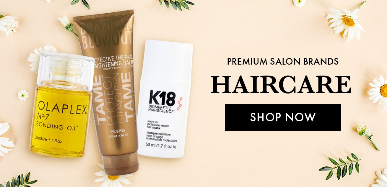 Premium salon brands, haircare, shop now
