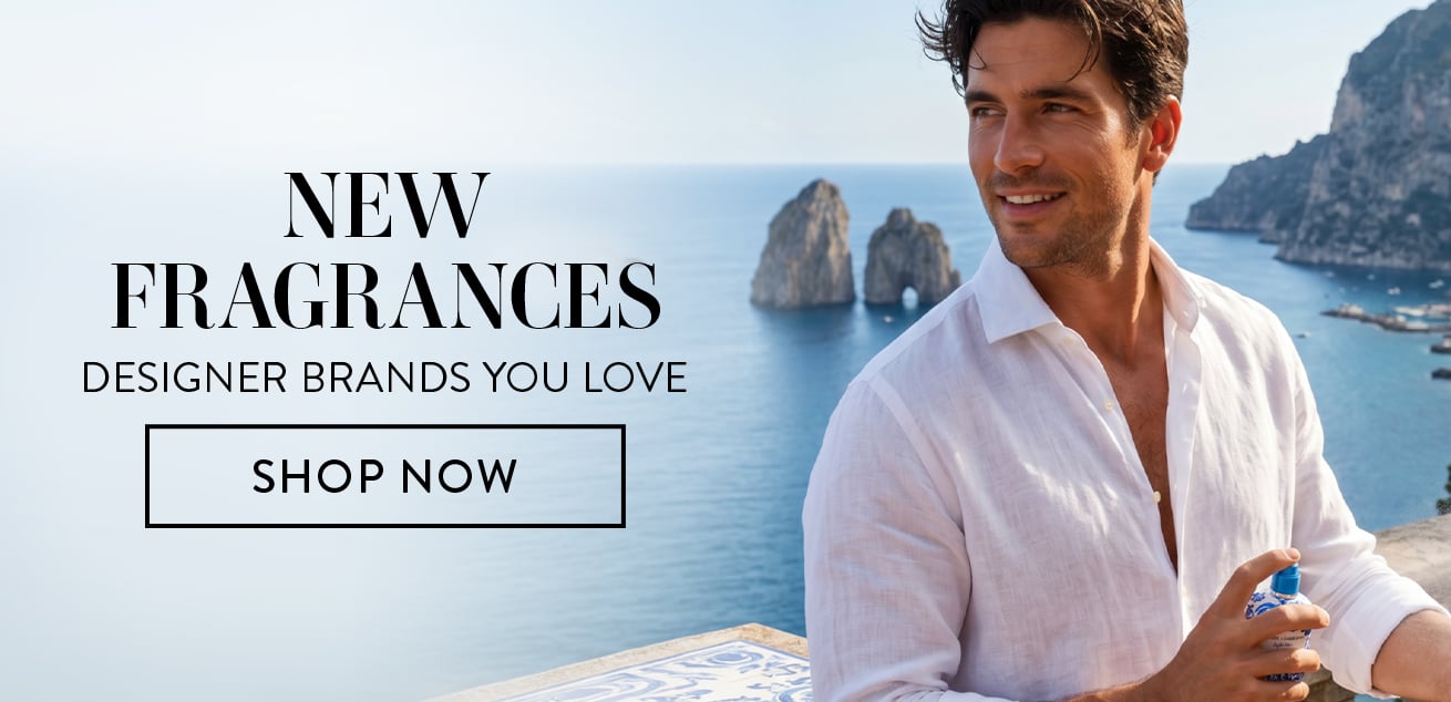 new fragrances, designer brands you love, shop now