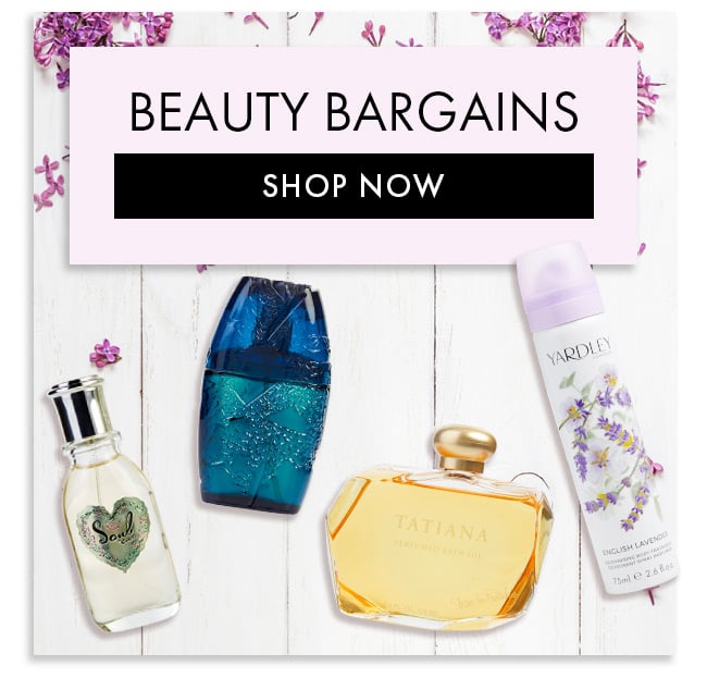 Beauty Bargains. Shop Now