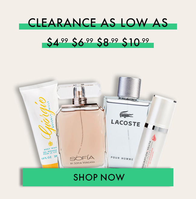 Clearance as low as $4.99, $6.99, $8.99, $10.99