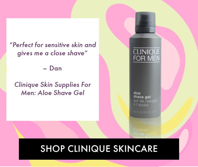 Perfect For Sensitive Skin and Gives me a Close Shave - Dan. Clinique Skin Supplies For Men: Aloe Shave Gel. Shop Clinique Skincare