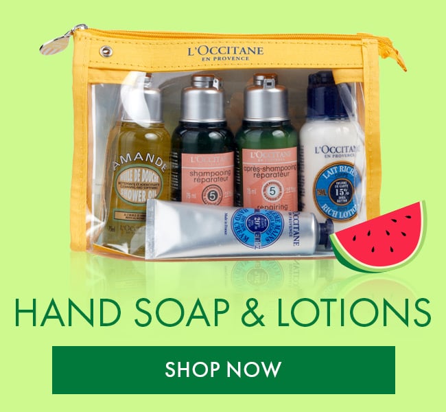 Hand Soap & Lotions. Shop Now