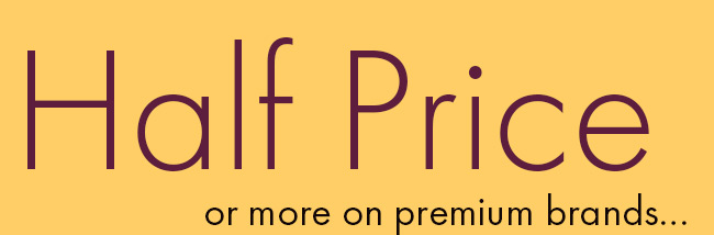 Half Price Or More On Premium Brands...