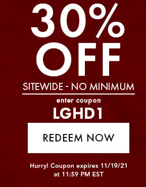 30% Off Sitewide - No Minimum. Enter coupon LGHD1. Redeem Now. Hurry! Coupon expires 11/19/21 at 11:59 PM EST