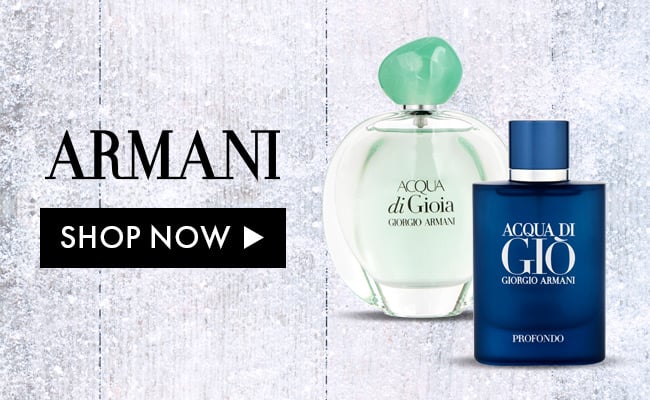 Armani. Shop Now