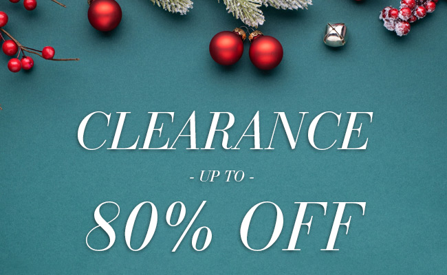 Clearance up to 80% off.