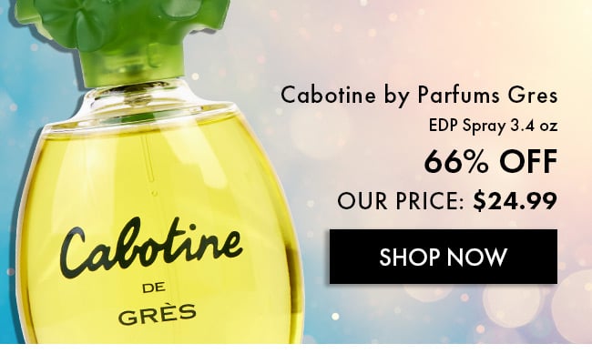 Cabotine By Parfums Gres. EDP Spray 3.4 Oz. 66% Off. Our Price: $24.99. Shop Now