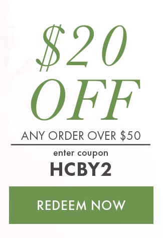 $20 Off Any Order over $50. Enter coupon HCBY2. Redeem Now. Expires 5/22/22 at 11:59 PM EST