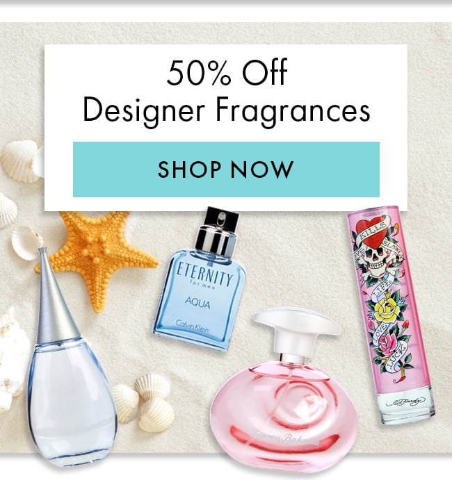 50% Off Designer Fragrances. Shop Now