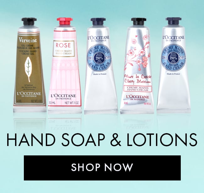 Hand Soap & Lotions. Shop Now