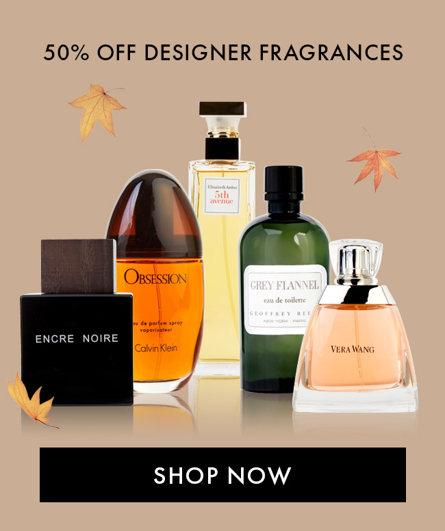 50% Off Designer Fragrances. Shop Now