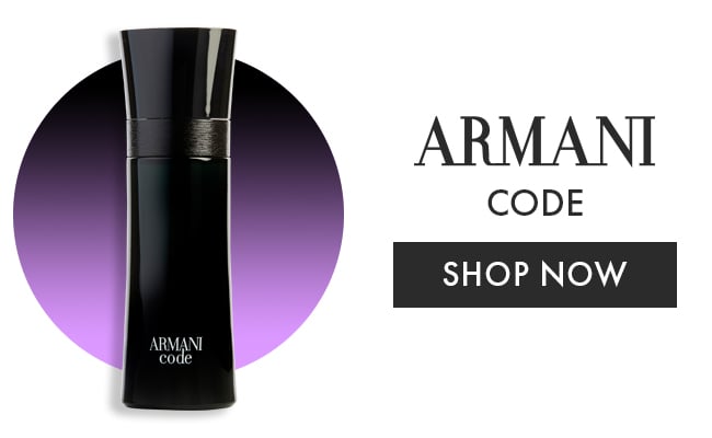 Armani. Code. Shop Now