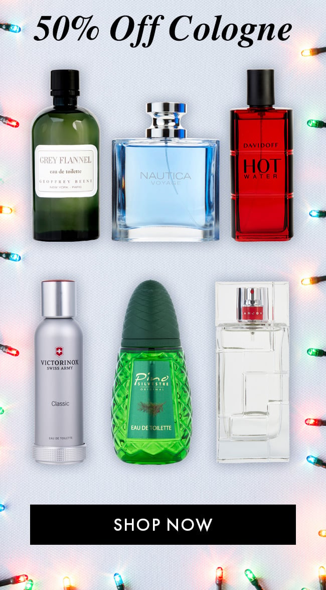 50% Off Cologne. Shop Now