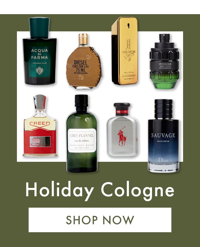 Holiday Cologne. Shop Now