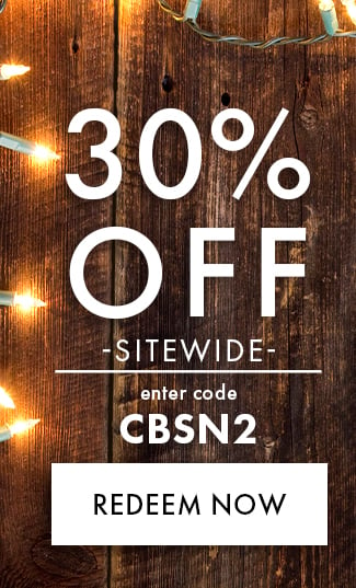 30% Off Sitewide. Enter code CBSN2. Redeem Now. Hurry! Coupons expire 12/3/22 at 11:59 PM EST