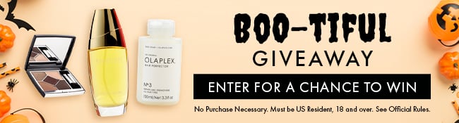 Enter Our Boo-tiful Giveaway. Enter for a chance to win. No purchase necessary. Must be US Resident, 18 and over. See Official Rules