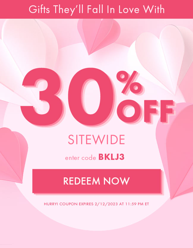 Gifts They'll Fall In Love With. 30% Off Sitewide. Enter Code BKLJ3. Redeem Now. Hurry! Coupon Expires 2/12/23 At 11:59 PM ET