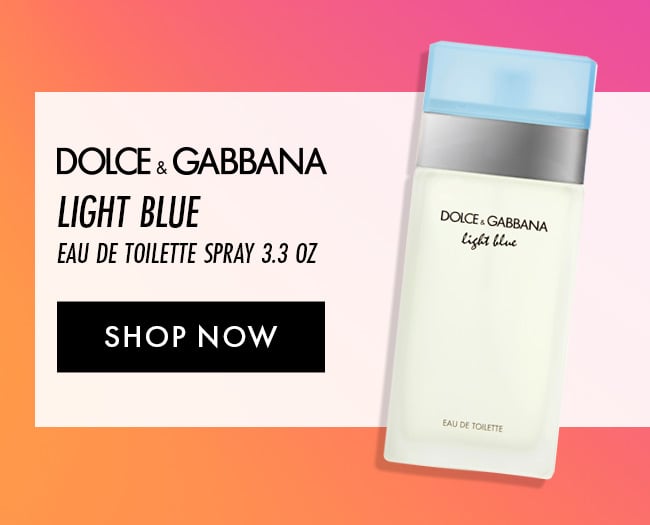 Dolce & Gabbana Light Blue. Eau De Toilette Spray 3.3 oz. Shop Now