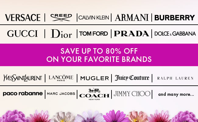 Save up to 80% Off on your favorite brands