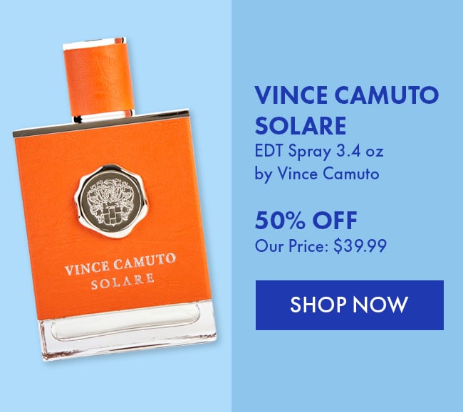 Vince Camuto Solare EDT Spray 3.4oz by Vince Camuto. 50% Off. Our Price: $39.99. Shop Now