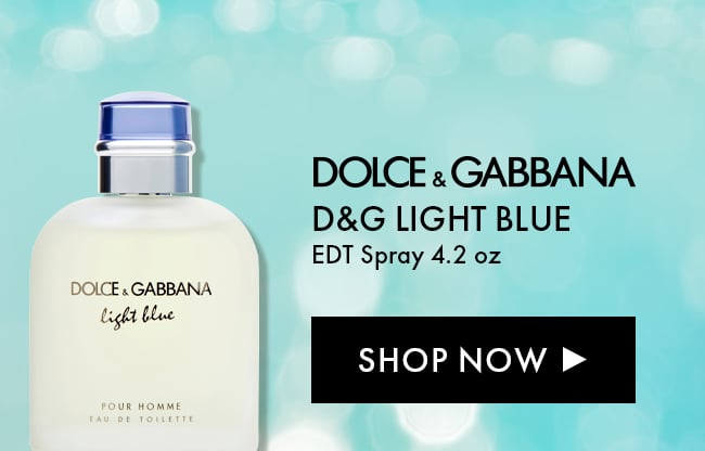 Dolce & Gabbana. D&G Light Blue. EDT Spray 4.2 oz. Shop Now